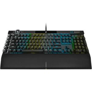 imageCorsair K100 RGB OpticalMechanical Wired Gaming Keyboard  OPX Switches  PBT DoubleShot Keycaps  Elgato Stream Deck and iCUE Compatible  QWERTY NA Layout  BlackK100