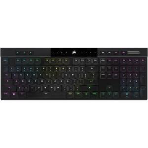 imageCorsair K100 RGB OpticalMechanical Wired Gaming Keyboard  OPX Switches  PBT DoubleShot Keycaps  Elgato Stream Deck and iCUE Compatible  QWERTY NA Layout  BlackK100 AIR WIRELESS