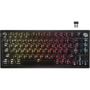 imageCorsair K65 Plus Wireless 75 RGB HotSwappable Mechanical Gaming Keyboard  PreLubricated MLX Fusion Tactile Switches  DualLayer Sound Dampening  PBT Keycaps  QWERTY NA  BlackMLX Fusion Tactile Switches