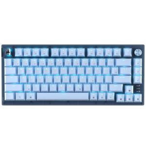 imageCorsair K65 Plus Wireless 75 RGB HotSwappable Mechanical Gaming Keyboard for Mac and iPad  PreLubricated MLX Red v2 Linear Switches Sound Dampening  QWERTY NA Layout  Glacier Blue
