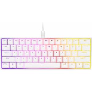 imageCorsair K65 RGB MINI 60 Mechanical Wired Gaming Keyboard  Cherry MX Speed Switches  PBT DoubleShot Keycaps  iCUE Compatible  QWERTY NA  White