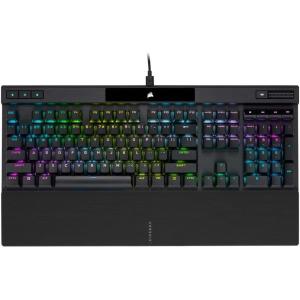 imageCorsair K70 PRO RGB OpticalMechanical Gaming Keyboard  OPX Linear Switches PBT DoubleShot Keycaps 8000Hz HyperPolling Magnetic SoftTouch Palm Rest  NA Layout QWERTY  WhiteBlack
