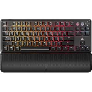imageCorsair K70 PRO TKL RGB Tenkeyless Mechanical Wired Gaming Keyboard  PreLubed Hall Effect MGX Hyperdrive Adjustable Switches Simultaneous SOCD and Rapid Trigger ABS DoubleShot QWERTY NA  BlackTKL