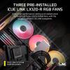 imageCORSAIR 3500X LXR RGB iCUE Link MidTower PC Case  3X PreInstalled LX120R RGB Fans Includes iCUE Link System Hub GPU AntiSag Arm Fits up to 10x 120mm Fans  Black