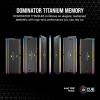 imageCORSAIR Dominator Titanium RGB DDR5 RAM 64GB 4x16GB DDR5 6000MHz CL36 Intel XMP iCUE Compatible Computer Memory  Black CMP64GX5M4B6000C36Black