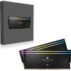 imageCORSAIR Dominator Titanium RGB DDR5 RAM 64GB 4x16GB DDR5 6000MHz CL36 Intel XMP iCUE Compatible Computer Memory  Black CMP64GX5M4B6000C36Black