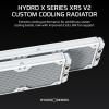 imageCORSAIR Hydro X Series XR5 360mm V2 Custom Cooling Radiator  Compatible with iCUE Link Fans 3x120mm Fan Mounts Screw Protection Plates G14 Threads  White