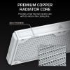 imageCORSAIR Hydro X Series XR5 360mm V2 Custom Cooling Radiator  Compatible with iCUE Link Fans 3x120mm Fan Mounts Screw Protection Plates G14 Threads  White