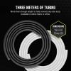 imageCORSAIR Hydro X Series XT Softline Mesh Tubing  Easily Cut to Length  Durable EPDM Rubber  BlackWhite