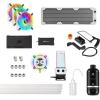 imageCORSAIR Hydro X Series iCUE Link XH405i Custom Cooling Kit  Hardline Water Cooling Loop  XC7 Elite CPU Water Block  XD5 Elite D5 Pump Res  XR5 360mm Radiator  3X QX120 RGB Fans  Stealth GrayWhite