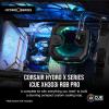 imageCORSAIR Hydro X Series iCUE Link XH405i Custom Cooling Kit  Hardline Water Cooling Loop  XC7 Elite CPU Water Block  XD5 Elite D5 Pump Res  XR5 360mm Radiator  3X QX120 RGB Fans  Stealth GrayBlack