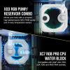 imageCORSAIR Hydro X Series iCUE Link XH405i Custom Cooling Kit  Hardline Water Cooling Loop  XC7 Elite CPU Water Block  XD5 Elite D5 Pump Res  XR5 360mm Radiator  3X QX120 RGB Fans  Stealth GrayWhite