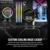 imageCORSAIR Hydro X Series iCUE Link XH405i Custom Cooling Kit  Hardline Water Cooling Loop  XC7 Elite CPU Water Block  XD5 Elite D5 Pump Res  XR5 360mm Radiator  3X QX120 RGB Fans  Stealth GrayGray