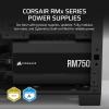 imageCORSAIR RM1000x ATX 31 PCIe 51 Ready Fully Modular 1000W Power Supply  LowNoise Cybenetics Gold Efficiency Native 12V2x6 Connector  BlackRMx 2024  ATX 31