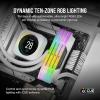 imageCORSAIR Vengeance RGB DDR5 RAM 32GB 2x16GB 6400MHz CL364848104 135V AMD Expo Intel XMP 30 Desktop Computer Memory  White CMH32GX5M2B6400Z36W