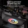 imageCORSAIR XG3 RGB Hybrid GPU Water Block  Hybrid Custom Cooling Compatible with 5080 5070 Ti ampamp 5070 GPUs 18 Addressable RGB LEDs iCUE Link Connectivity Builtin Temperature Sensor  Black