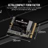 imageCorsair MP600 CORE MINI 1TB M2 NVMe PCIe x4 Gen4 2 SSD  M2 2230  Up to 5000MBsec Sequential Read  HighDensity QLC NAND  Great for Steam Deck ASUS ROG Ally Microsoft Surface Pro  Black2TB