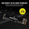 imageCorsair MP600 CORE XT 2TB M2 PCIe Gen4 NVMe SSD  Up to 5900MBs  QLC NAND  M2 2280  for PCIe 40 Notebooks and Desktops  BlackMP600 CORE XT Gen4