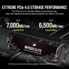 imageCorsair MP600 Elite 4TB M2 PCIe Gen4 x4 NVMe SSD  M2 2280  Up to 7000MBsec Sequential Read  HighDensity 3D TLC NAND  for Desktops and Laptops  BlackWithout Heatspreader