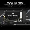 imageCorsair MP600 Micro 2TB M2 NVMe PCIe x4 Gen4 SSD  M2 2242  Up to 7000MBsec Sequential Read  HighDensity 3D TLC NAND  Compatible with Lenovo Legion Go and Thin PCIe 40 Laptops  Black1TB