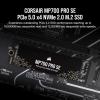 imageCorsair MP700 PRO SE with Air Cooler 2TB PCIe 50 x4 NVMe 20 M2 SSD  M2 2280  Up to 14000MBsec Sequential Read  HighDensity 3D TLC NAND  BlackSSD