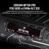 imageCorsair MP700 PRO with Air Cooler 2TB M2 PCIe Gen5 x4 NVMe 20 SSD  M2 2280  Up to 12400MBsec Sequential Read  HighDensity TLC NAND  BlackSSD