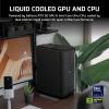 imageCorsair ONE i600 Gaming PC  Liquid Cooled Intel Core Ultra 9 285K CPU Liquid Cooled NVIDIA GeForce RTX 5080 GPU 64GB Vengeance DDR5 Memory 22TB M2 SSD  Metal Dark
