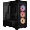 imageCORSAIR 3500X LXR RGB iCUE Link MidTower PC Case  3X PreInstalled LX120R RGB Fans Includes iCUE Link System Hub GPU AntiSag Arm Fits up to 10x 120mm Fans  Black