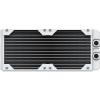 imageCORSAIR Hydro X Series XR5 240mm V2 Custom Cooling Radiator  Compatible with iCUE Link Fans 2x120mm Fan Mounts Screw Protection Plates G14 Threads  White