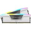 imageCORSAIR Vengeance RGB DDR5 RAM 32GB 2x16GB 6400MHz CL364848104 135V AMD Expo Intel XMP 30 Desktop Computer Memory  White CMH32GX5M2B6400Z36W