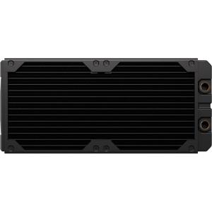 imageCORSAIR Hydro X Series XR5 280mm V2 Custom Cooling Radiator  Compatible with iCUE Link Fans 2x140mm Fan Mounts Screw Protection Plates G14 Threads  Black