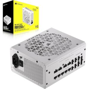 imageCORSAIR RM1200x Shift Fully Modular ATX Power Supply  80 Plus Gold  ATX 30  PCIe 50  Zero RPM  Modular Side Interface  White1200W