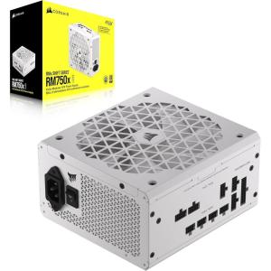 imageCORSAIR RM750x Shift Fully Modular ATX Power Supply  80 Plus Gold  ATX 31  PCIe 51  Zero RPM  Modular Side Interface  White750W