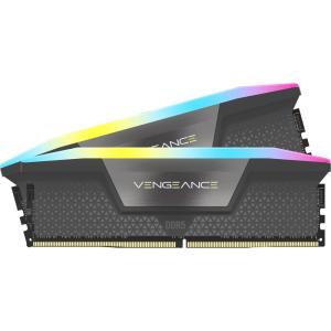 imageCORSAIR Vengeance RGB DDR5 RAM 64GB 2x32GB 6000MHz CL38444496 135V AMD Expo Intel XMP 30 Desktop Computer Memory  Gray CMH64GX5M2B6000Z38CL40