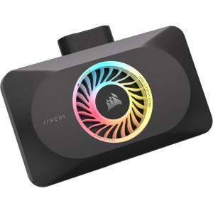 imageCORSAIR XG3 RGB Hybrid GPU Water Block  Hybrid Custom Cooling Compatible with 5080 5070 Ti ampamp 5070 GPUs 18 Addressable RGB LEDs iCUE Link Connectivity Builtin Temperature Sensor  Black