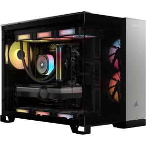 imageCorsair Vengeance i5200 Gaming PC  Liquid Cooled Intel Core Ultra 9 285K CPU NVIDIA GeForce RTX 5090 GPU 64GB Dominator Titanium RGB DDR5 Memory 22TB M2 SSD  BlackSilver