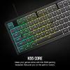 imageCorsair K55 CORE RGB Membrane Wired Gaming Keyboard  Quiet Responsive Switches  Spill Resistance  TenZone RGB  Media Keys  iCUE Compatible  QWERTY NA  PC Mac  BlackGray