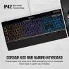 imageCorsair K55 CORE RGB Membrane Wired Gaming Keyboard  Quiet Responsive Switches  Spill Resistance  TenZone RGB  Media Keys  iCUE Compatible  QWERTY NA  PC Mac  BlackBlack