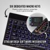 imageCorsair K55 CORE RGB Membrane Wired Gaming Keyboard  Quiet Responsive Switches  Spill Resistance  TenZone RGB  Media Keys  iCUE Compatible  QWERTY NA  PC Mac  BlackBlack