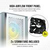 imageCORSAIR 4000D RS Frame Modular High Airflow MidTower PC Case  3X CORSAIR RS Fans  InfiniRail Fan Mounting System  Fits Multiple 360mm Radiators  Reverse Connector Motherboard Compatible  BlackWhite