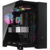 imageCORSAIR iCUE Link 2500X RGB Tempered Glass mATX MidTower Dual Chamber PC Case  2X CORSAIR RX120 RGB Fans Included  Wide Cooling Flexibility  Reverse Connection Motherboard Compatible  BlackBlack