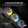 imageCORSAIR iCUE Link 2500X RGB Tempered Glass mATX MidTower Dual Chamber PC Case  2X CORSAIR RX120 RGB Fans Included  Wide Cooling Flexibility  Reverse Connection Motherboard Compatible  BlackBlack