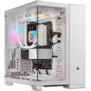 imageCORSAIR iCUE Link 2500X RGB Tempered Glass mATX MidTower Dual Chamber PC Case  2X CORSAIR RX120 RGB Fans Included  Wide Cooling Flexibility  Reverse Connection Motherboard Compatible  BlackWhite