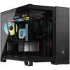 imageCORSAIR 2500X SmallTower mATX Dual Chamber PC Case  Panoramic Tempered Glass  Reverse Connection Motherboard Compatible  No Fans Included  WhiteSatin Gray AluminiumBlackObsidian