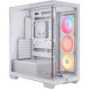 imageCORSAIR 3500X LXR RGB iCUE Link MidTower PC Case  3X PreInstalled LX120R RGB Fans Includes iCUE Link System Hub GPU AntiSag Arm Fits up to 10x 120mm Fans  White