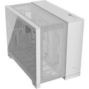 imageCORSAIR 2500D Airflow mATX PC Case  No Fans Included  DualChamber Design  Wide Cooling Flexibility  Reverse Connection Motherboard Compatible  White