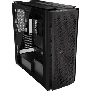 imageCORSAIR 9000D RGB Airflow Super FullTower PC Case Fits up to 18x 120mm 7x 140mm or 4x 200mm Fans InfiniRail Fan Mounting iCUE Link System Hub Included WhiteBlack