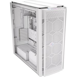 imageCORSAIR 9000D RGB Airflow Super FullTower PC Case Fits up to 18x 120mm 7x 140mm or 4x 200mm Fans InfiniRail Fan Mounting iCUE Link System Hub Included WhiteWhite