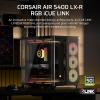 imageCORSAIR AIR 5400 LXR RGB iCUE Link TripleChamber MidTower Panoramic PC Case  3X PreInstalled ReverseRotor LXR RGB Fans LowNoise High Airflow Ducts Reverse Motherboard Support  BlackBlack