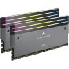 imageCORSAIR Dominator Titanium DDR5 RGB Light Enhancement Kit  2X Modules  0GB RAM  CORSAIR iCUE Compatible  Gray